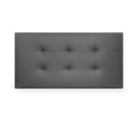 DHOME Cabecero Capitone Tapizado Polipiel o Tela Acualine con 8cm de Grosor Cabezales de Cama Acolchado Capitoné Cabeceros de Cama (Gris Polipiel) - details 3