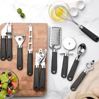 Juego De Cocina, Kit de 16 Utensilios para Cocina Acero Inoxidable Y Plastico ABS, Accesorios para Cocina,  Cuchara Para Helado, Cortapizza, Abrelata, Pinza Para Parrilla, Juego De Cucharas Medidoras MAS - details 2