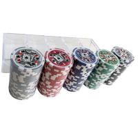 Cartamundi France cartes Grimaud Cofre caja con 100 fichas de casino para jugar al poker de peso 11.5 gramos cada una y marcadas con valor 1 5 10 25 100 Alta calidad casino Caja de plástico con tapa - details 5