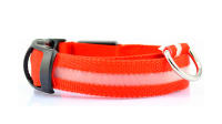 Collar luminoso LED para perro, collar de tamaño ajustable para perros pequeños medianos, collar reflectante de seguridad para mascota, 3 modos de iluminación - details 0
