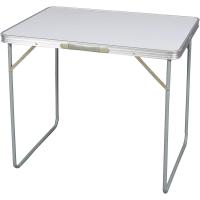 Mesa de Camping Plegable Multifuncional - Mesa Plegable en Madera MDF y Acero - Mesa Auxiliar para Jardín, Terraza, Balcón o Picnic (80x60 cm - Blanco) - details 0