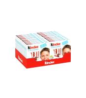 Kinder Barritas de Chocolate T4 o T8 - A elegir entre cajitas con 4 o con 8 chocolatinas de 12,5 gramos cada una. Chocolatinas con alto contenido en leche ideal para los más pequeños. - Apto para celiacos - Caja de 20 cajitas de 4 barritas. - details 0