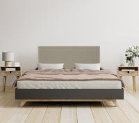 DHOME Cabecero de Lino Natural Liso Cabezal Tapizado Cama Dormitorio Moderno Top Trending (Tierra Lino) - details 2