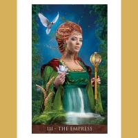 Naipecoleccion Lo Scarabeo Tarot de 78 cartas Arcanum Ilustraciones de Renata Lechner Arte digital Fantasía 22 arcanos mayores y 56 menores Estuche de lujo Instrucciones en inglés, italiano, español, francés y ruso Adultos Cartas adivinatorias Esotérico - details 2