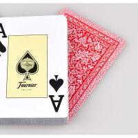 Fournier Baraja de poker de 55 cartas Índices o números grandes Presentada en celofán Reverso aleatorio rojo o azul Casino Ideal para jugar a la canasta poquer  solitarios - details 4