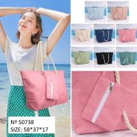 Bolsa Multi-uso Impermeable con cremallera. Rayas (mod. 51643 - 54x37x16.5cm), Lisa (mod.50738 - 58x37x17), Estampado (mod.50753 - 53x40x15), Estampado Brillo (mod. 5163), Corcho Estampado (mod. 51633), Nevera de Playa (mod. 50685 - 31x23x23) - details 6