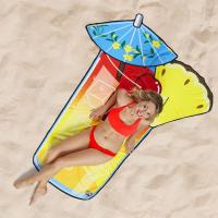 BigMouth TOALLAS MANTA DE PLAYA PISCINA PICNIC MONTAÑA  GIGANTES CON DIVERTIDAS FORMAS: HAMBURGUESA, PIZZA, EMOTICONO, PAZ, COCTEL, PIÑA, SANDÍA, PLATANO, FRESA - details 0