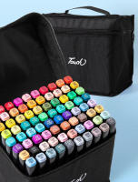 Art Markers Rotulador permanente de graffiti con doble punta, Juegoderotuladoresdedoblepuntaparaestudiantes,Setde36/60/80/120colores,marcadoresdeanimaciónparamarcapáginas,dibujo,pintura,suministrosdearteescolar, pintar, subrayar - details 10