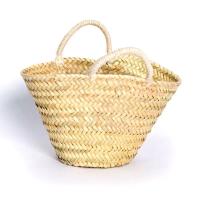 Pack 2 Capazo Cesta Mini con Asa de Palma Bolso de Verano Bodas y Comuniones - details 1