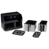 JATA Freidora de aire sin aceite de 9 litros con dos cestillos independientes. Panel de control digital. 8 funciones. Temporizador hasta 60 minutos. Temperatura: 80-200º. Libre de BPA - JEFR1228 - details 3