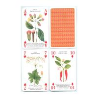 Heritage Playing Card Co Heritage Baraja de Poker Didáctica Inglés Gatos Perros Caballos Animales Mariposas Pájaros Fósiles Especias Peces Frutas Hierbas Faros Árboles Gemas Minerales Delfines Ballenas Setas Insectos Arañas Indios Rosas Salvajes Fauna - details 44