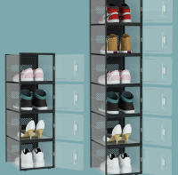 Zapatero plegable para el hogar, caja zapatos ,caja plastico cajone caja de almacenamiento de plástico transparente, organizador de zapatos, Zapatero de almacenamiento para zapatos de baloncesto, tacones altos - details 3