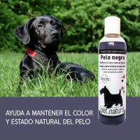 Champú para Perros con Pelo Negro y Extractos Naturales, 250ml/750ml, Pet Natura Petnatura - details 0