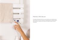 CREATE  - Calefactor toallero eléctrico, temporizador, con accesorios (patas y estante adicional) - WARM TOWEL MINI 150W - details 1