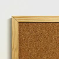 Tablero de corcho pared con marco de madera (suro pared). Pizarra de Corcho ideal como panel o tablon calendario, mapa, fotos - details 4