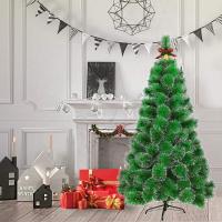 Árbol de Navidad de pino, decoración navideña, árbol de nieve, fácil montaje, altura 60cm 90cm 120cm 150cm 180cm 210cm, verde, verde con nieve y blanco，Árbol de Navidad Artificial, Material PVC Aguja de Pino, Hogar Decoración para Navidad - details 3