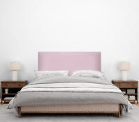 DHOME Cabecero de Polipiel o Tela AQUALINE Liso Cabeceros Cabezal Tapizado Cama Lujo (Rosa Polipiel) - details 2