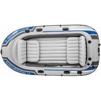INTEX - Barca Hinchable Excursion 4 con 2 Remos Aluminio Para 4 Personas 315 x 165 x 43 cm Aqua Marina Rio Pantano - details 3