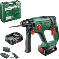 Bosch 06039D6003 Taladro Percutor a Batería Universalhammer 18V (2 Baterías 2,5 Ah, Sistema De 18V; Energía De Impacto De 2 J, SDS Plus, Maletín De Transporte) - details 0