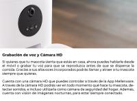 Mellerware - Comedero Automático Petto Eat con Cámara HD y Grabación de Voz, Dispensador Comida cuenco App WiFi 2.4GHz Apto Lavavajillas, Programable, Perros, Gatos, Animales, Mascotas - details 2