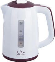 Jata Hervidor de Agua Eléctrico Capacidad 1,7 l Fácil Limpieza Resistencia Oculta Placa Calefactora de Acero Inoxidable Base Giratoria Tapa Abatible 2000 w, Color Blanco - HA717 - details 1
