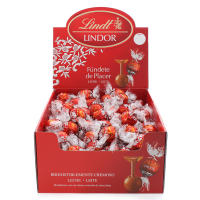 Lindt Lindor a Granel - Cajas de 500g o 2 Kg - Lindor white, Lindor Negro, Leche, Pistacho, Avellana, Caramelo...Bombones esféricos de chocolate blanco con un exterior ligeramente crujiente y un relleno cremoso. Cada unidad va envuelta individualmente. - details 3
