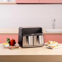 Solac - Freidora de Aire Léviter Double, Extra Grande, Capacidad 8 Litros, Cestillo Doble, 1700W, 10 Menús Predefinidos, Cocina Sana - details 0