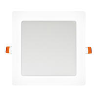 PLACA BM LED CUADRADA MARCO BLANCO 20W LUZ BLANCA 6000K-6400K 2000 LUMENES - details 0