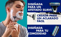Gillette  Mach3, maquinilla de afeitar con 3 hojas acero de corte preciso, 3 cuchillas de recambio - details 1