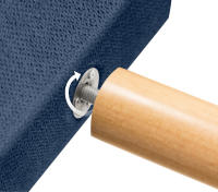 DHOME Cabecero Capitone Tapizado Polipiel o Tela Acualine con 8cm de Grosor Cabezales de Cama Acolchado Capitoné Cabeceros de Cama (Azul Tela) - details 9