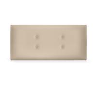 DHOME Cabecero de Polipiel o Tela Acualine con 2 Hileras de Botones Colores Cabezal Tapizado Cama Lujo (Beige Polipiel) - details 3