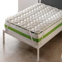 PURPURA HOME- Topper Viscoelastico Nucleo 100% Viscoelastica Fabricado en España Alivia Tensiones Musculares Sobrecolchon Desenfundable y Lavable Transpirable y Antiacaros - details 1
