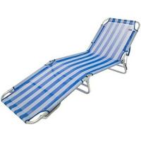 Tumbona Plegable 3 Posiciones textil jardín exterior Ajustable Silla Reclinable Exterior Piscina Terraza Jardin Playa Camping - details 3