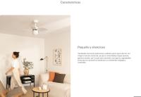 CREATE- Ventilador de Techo 53W Silencioso Ø86 cm - 3 velocidades, función verano / invierno  - WINDLIGHT EASY - details 1