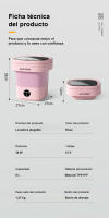 6L Lavadora, Lavadora Portátil, Mini Lavadora, Mini Lavadora Plegable, Centrifugadora, Lavadora Compacta, 3 Modos, Para Ropa De Bebé, Ropa Interior, Artículos Pequeños - MIRAVIA - details 10