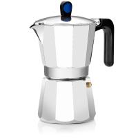 Monix Induction Express - Cafetera italiana de aluminio color plata. 6 a 12 tazas. Para cocinas de gas inducción vitrocerámica. - details 1