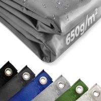 Lona de PVC 650 gr/m², resistente al agua y a las roturas, ojales de aluminio, varios colores y medidas, revestimiento por ambos lados, lona para piscina, lona para camiones, Jago - details 3