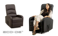 ECO-DE Sillón Relax “Cavana”, Reclinable de Forma Manual hasta 160º, Polipiel, Sistema Pared Cero, Dos Bolsillos Laterales ECO-8580 Marrón - details 0