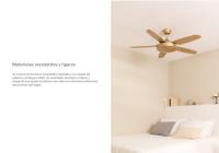 CREATE  - Ventilador Techo 40W Silencioso Ø132 cm - 6 velocidades, función verano / invierno - Cobre- WIND FLAT - details 4