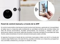 Mellerware - Comedero Automático Petto Eat con Cámara HD y Grabación de Voz, Dispensador Comida cuenco App WiFi 2.4GHz Apto Lavavajillas, Programable, Perros, Gatos, Animales, Mascotas - details 3