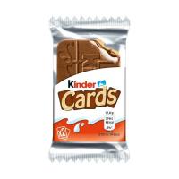 Kinder Cards 30 unidades - Crujientes galletas extra finas de barquillo con leche y chocolate y rellenas de cremosa leche y avellanas. Como el relleno va protegido por la galleta, es resistente al calor. - details 1
