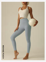 Pantalones ajustados de Yoga para mujer, mallas largas transpirables de compresión para correr, BLG - details 4