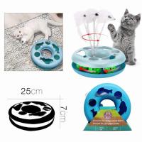 COTTECOTA-Circuito de juego para gato 7 x 25 azul. Circuito de diversión para Gatos. Pista de juego Mascotas. Juguete para mascotas. Entretenimiento para gatos. 51087 - details 0