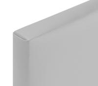 DHOME Cabecero de Polipiel o Tela AQUALINE Liso Cabeceros Cabezal Tapizado Cama Lujo (Gris Claro Polipiel) - details 4