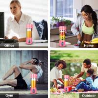 Licuadora Portátil, Taza Exprimidora de Batidos, Mini Licuadora Personal para Batidos Seis Cuchillas , Potente Exprimidor de Frutas Portátil de Viaje en Casa Recargable por USB - details 1