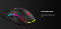 Havit HV-MS1006 Ratón Gaming Cyborg , 3200 DPI Ajustable (1000-1600-2400-3200), Luz RGB Personalizable, 7 Botones, Ergonómico, Antideslizante, Funciones Avanzar/Retroceder, Comodidad para Gamers, PC y Consolas - details 1