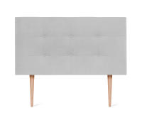 DHOME Cabecero Capitone Tapizado Polipiel o Tela Acualine con 8cm de Grosor Cabezales de Cama Acolchado Capitoné Cabeceros de Cama (Gris Perla Tela) - details 8