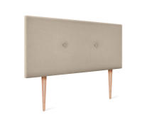 DHOME Cabecero de Polipiel o Tela Acualine Liso con Botones Tapizado Colores Cabezal Lujo Cama Dormitorio Moderno Acolchado (Beige Tela) - details 6