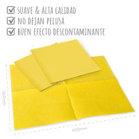 Pack ECONÓMICO BAYETAS Multiuso De 3 Colores, Set 20 Unidades, Paños Multiuso 40x36cm, Suaves, Absorbentes Y Resistentes A La Rotura. Indicadas Para Hogar, Cocina - details 1