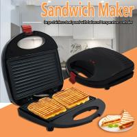 Máquina eléctrica para hacer sándwiches, Mini parrilla para Pan, Waffle, tortitas, calefacción de doble cara, sartén antiadherente de hierro, horno para pasteles, 750W - details 3